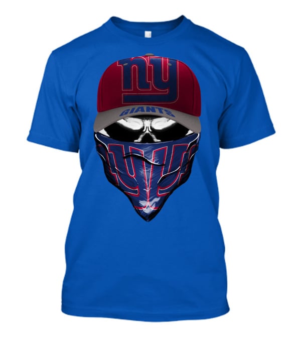 Ny Giants Cap And Bandana Design With Team T-Shirt