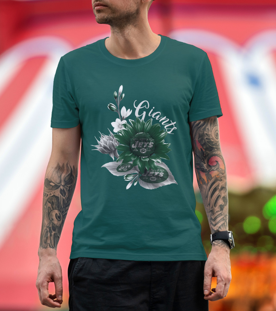 Giants Jets Floral T-Shirt