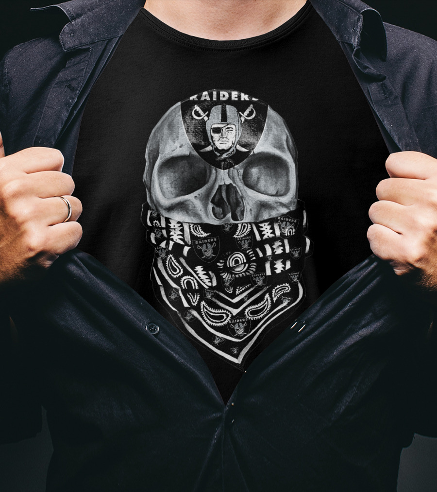 Raiders Skull With Bandana T-Shirt