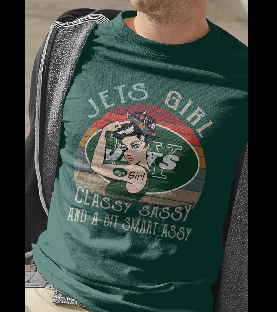 Jets Girl Classy Sassy And A Bit Smart Assy T-Shirt
