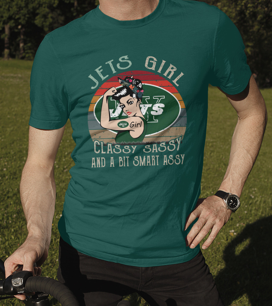Jets Girl Classy Sassy And A Bit Smart Assy T-Shirt
