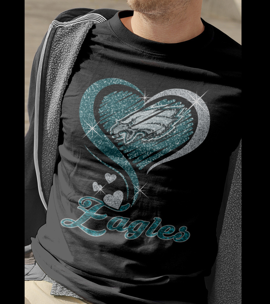 Philadelphia Eagles Heart T-Shirt