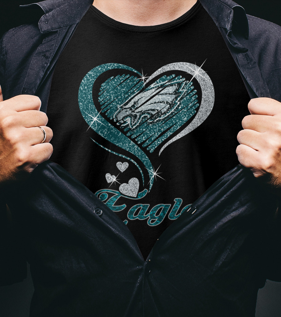 Philadelphia Eagles Heart T-Shirt