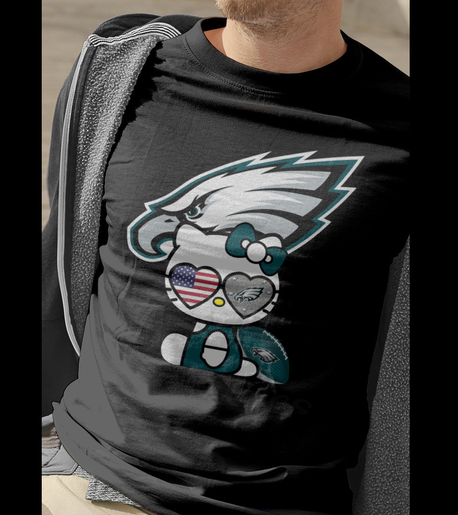Hello Eagles Philadelphia Eagles Football Team Fan T-Shirt