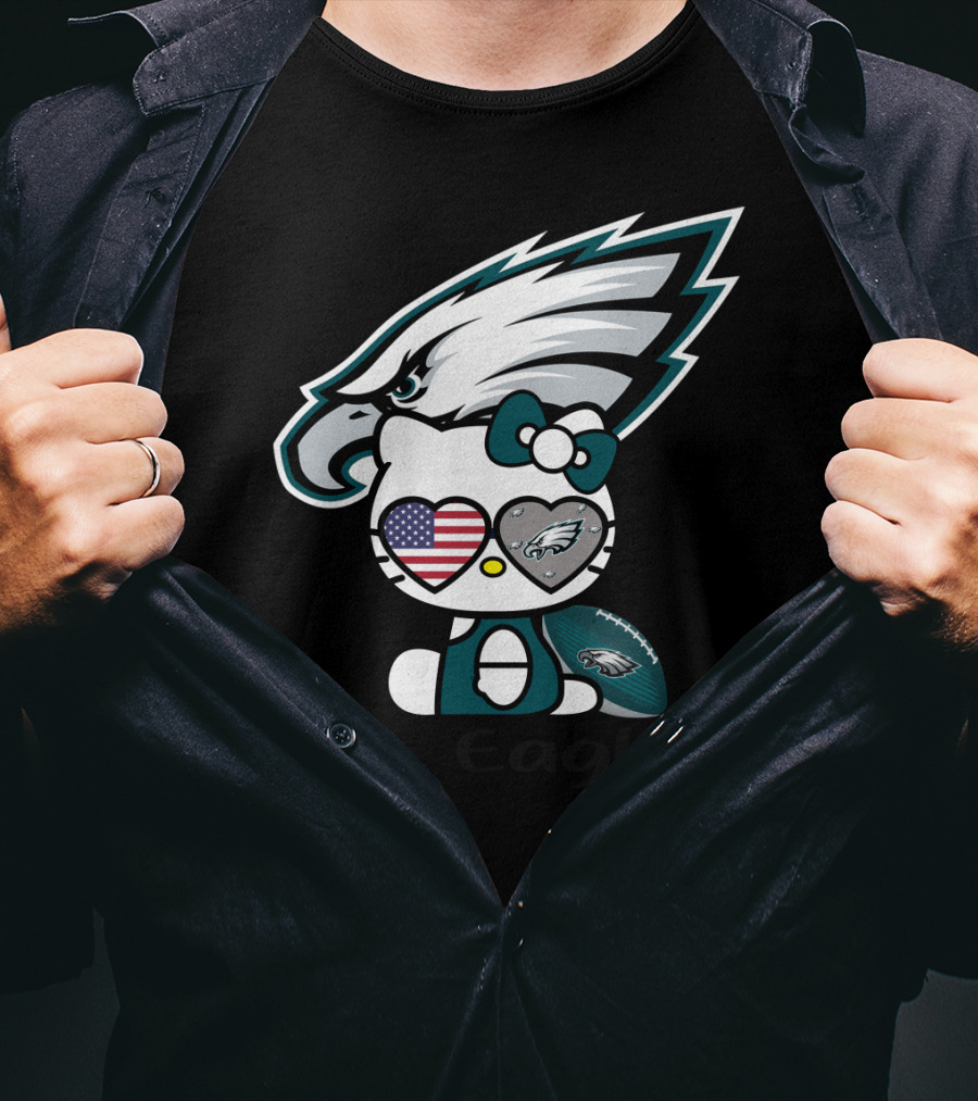 Hello Eagles Philadelphia Eagles Football Team Fan T-Shirt
