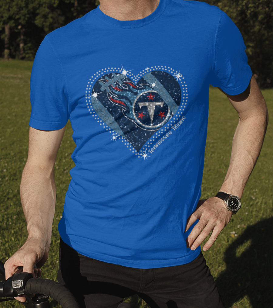 Tennessee Titans Sparkling Heart T-Shirt
