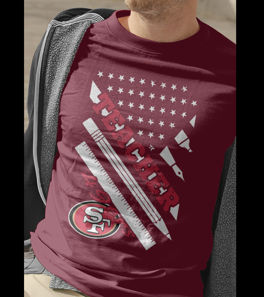 San Francisco 49ers Teacher Stars And Tools T-Shirt