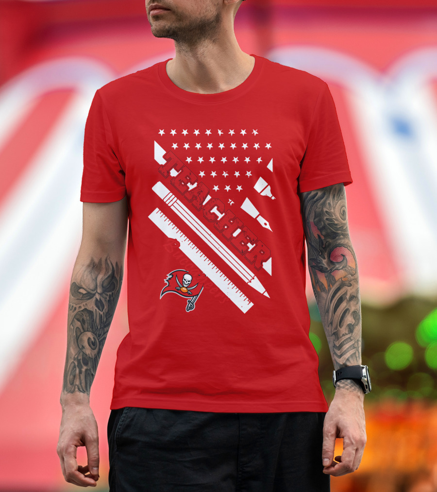 Teacher Tampa Bay Buccaneers Flag T-Shirt