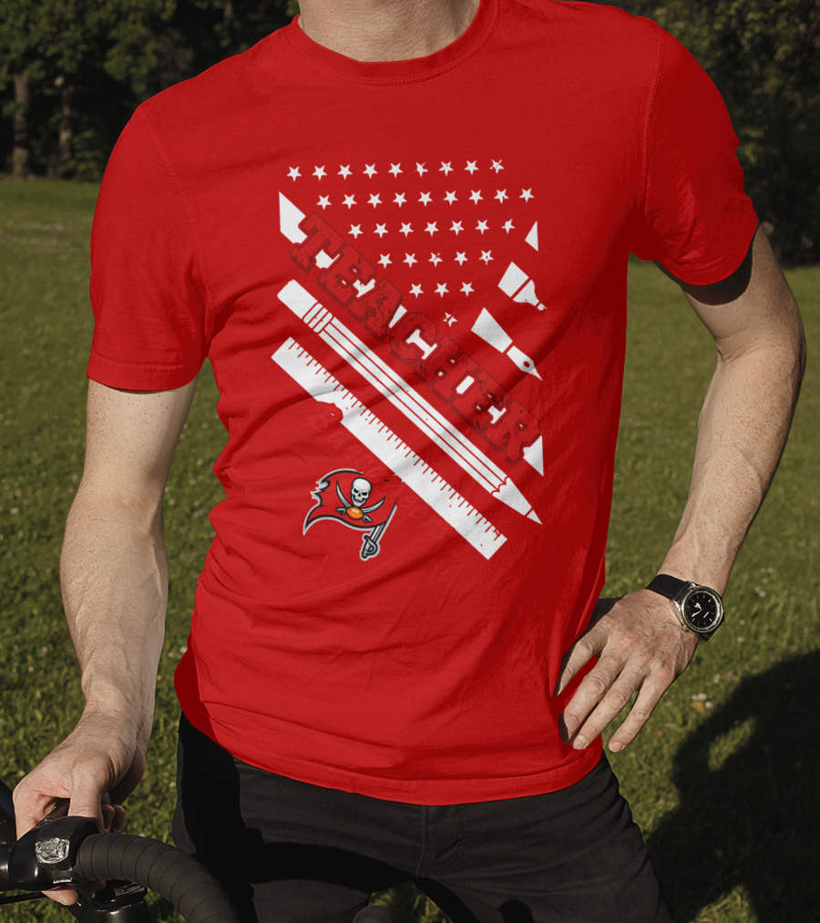 Teacher Tampa Bay Buccaneers Flag T-Shirt