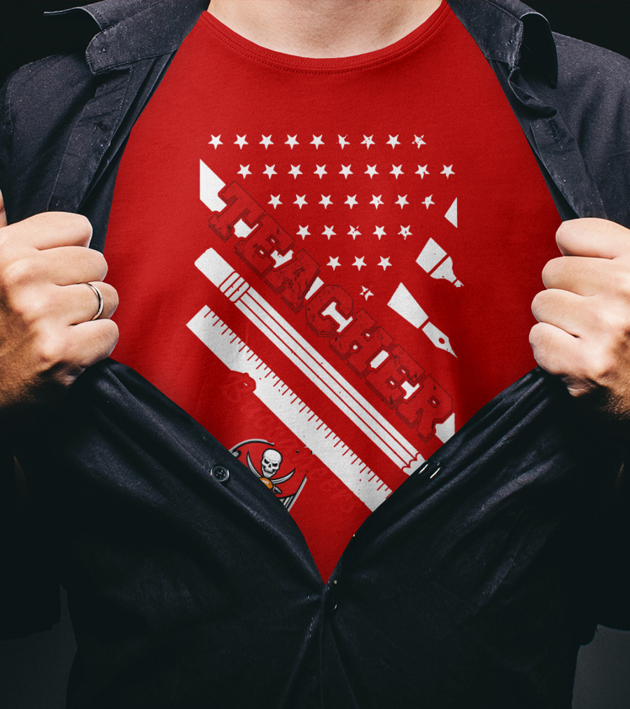 Teacher Tampa Bay Buccaneers Flag T-Shirt