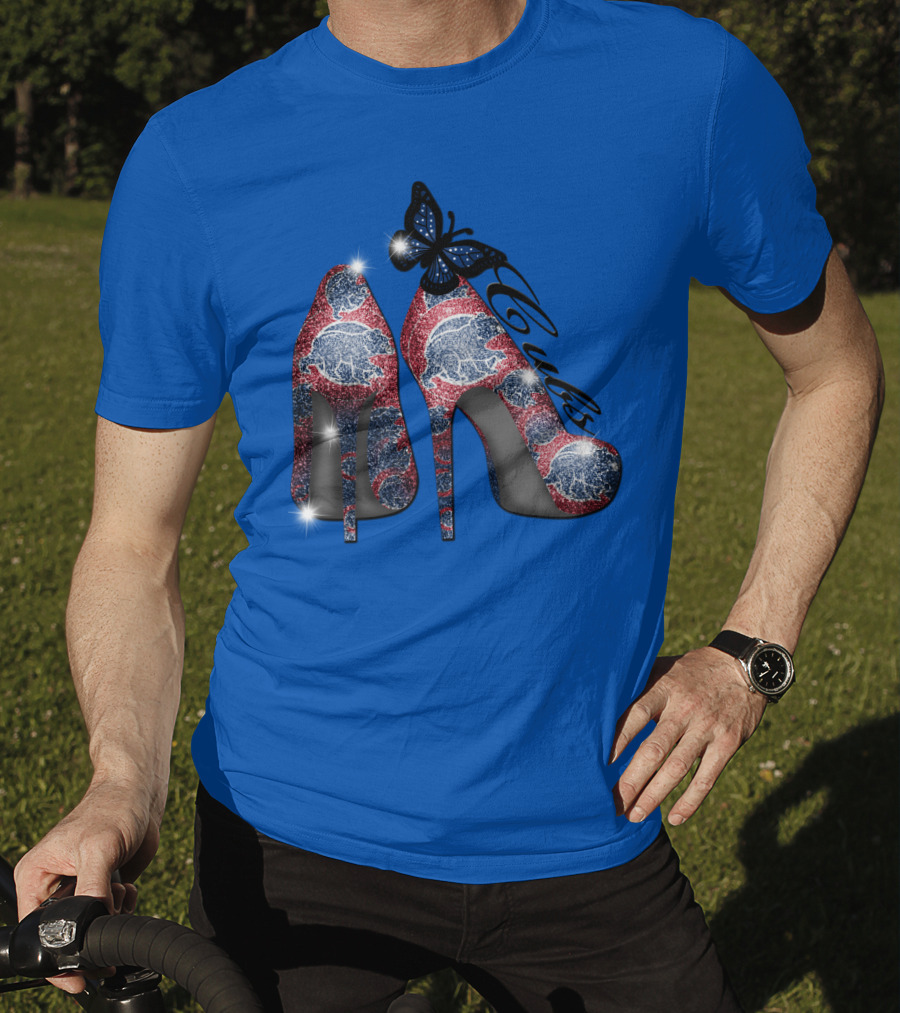Cubs High Heels With Butterfly Accent T-Shirt