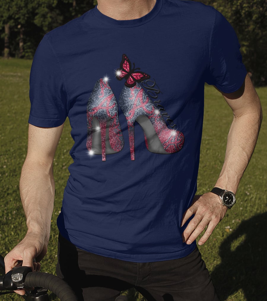 Atlanta Braves High Heels Butterfly T-Shirt
