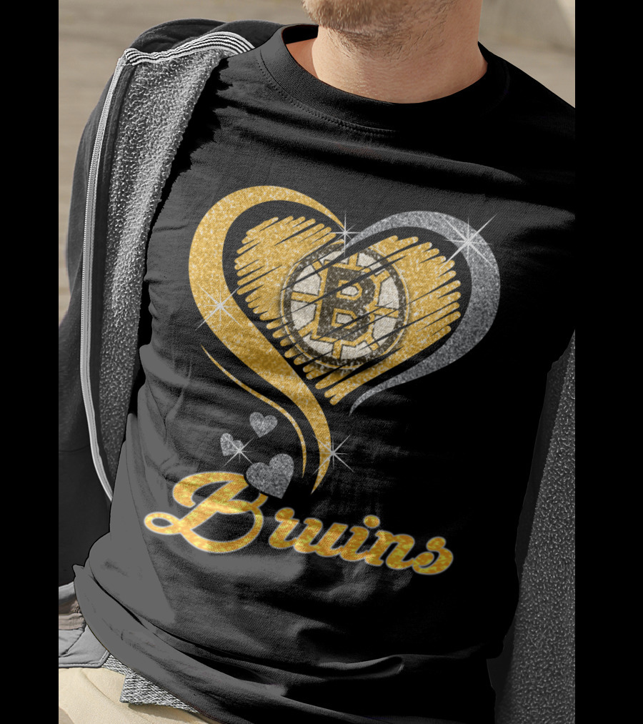 Boston Bruins Heart T-Shirt