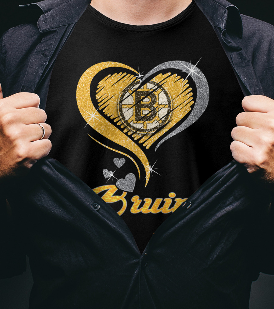 Boston Bruins Heart T-Shirt