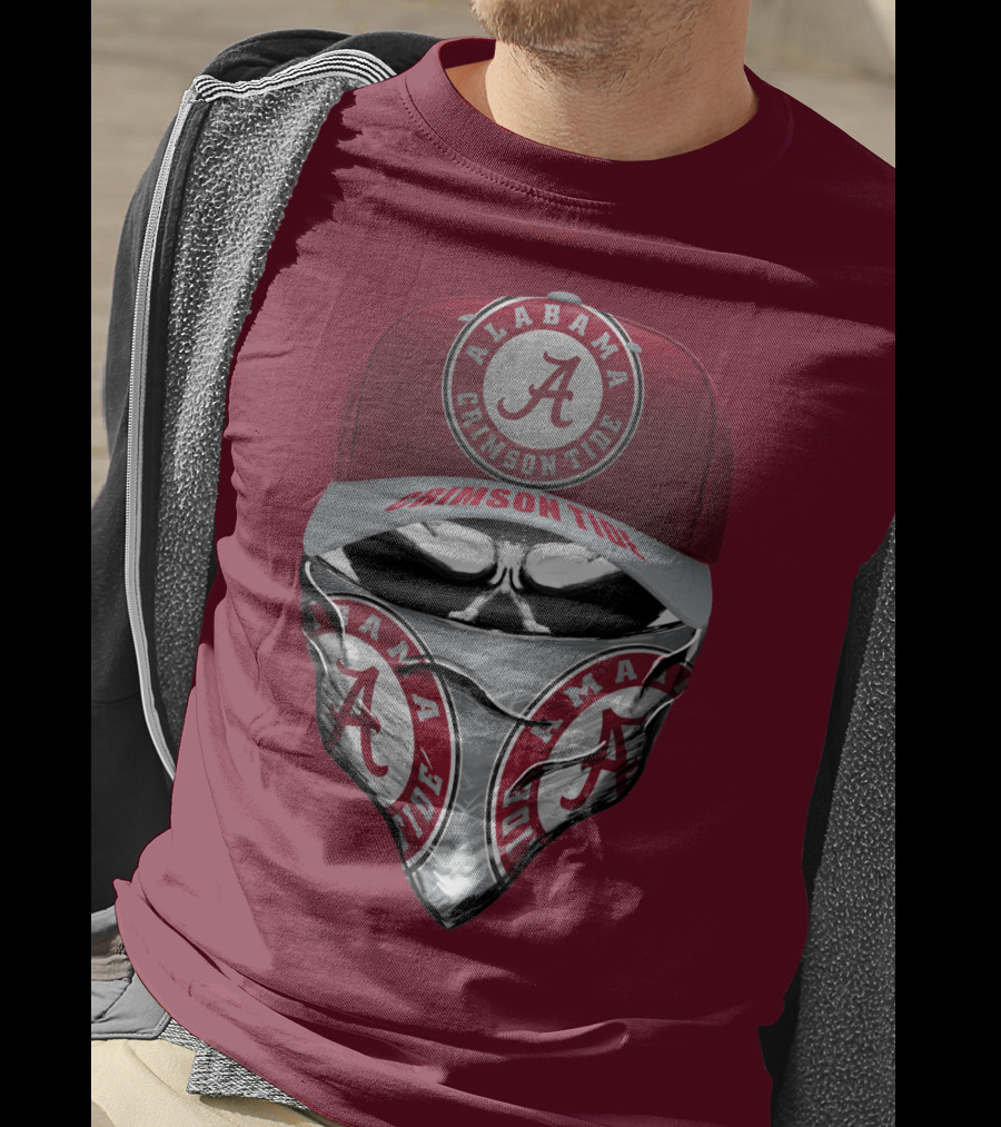 Alabama Crimson Tide A Logo Bandana Mask T-Shirt
