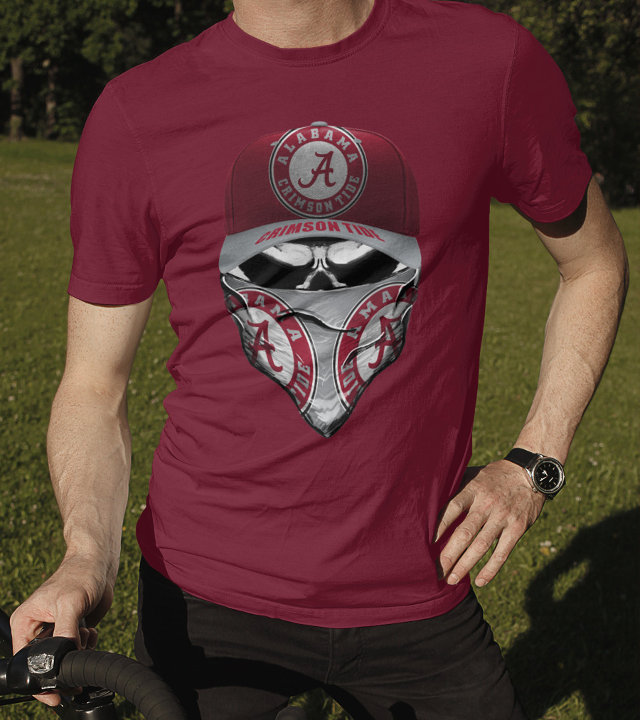 Alabama Crimson Tide A Logo Bandana Mask T-Shirt