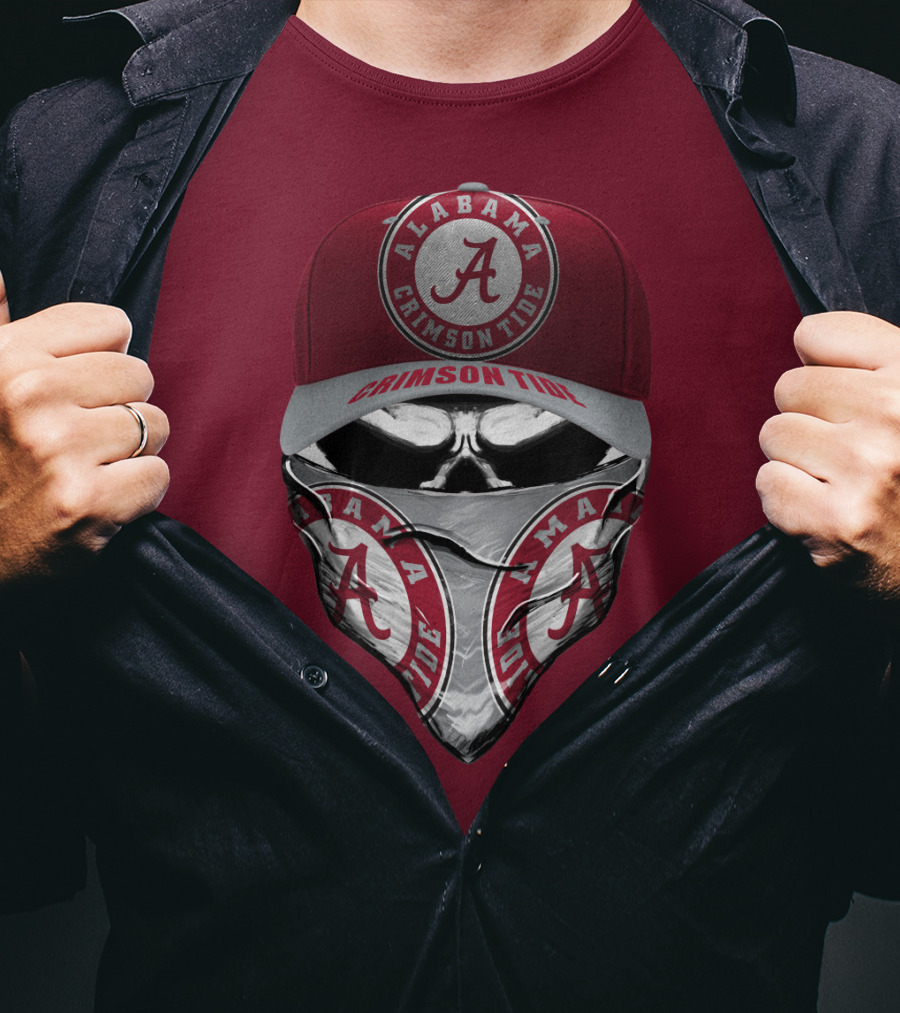 Alabama Crimson Tide A Logo Bandana Mask T-Shirt