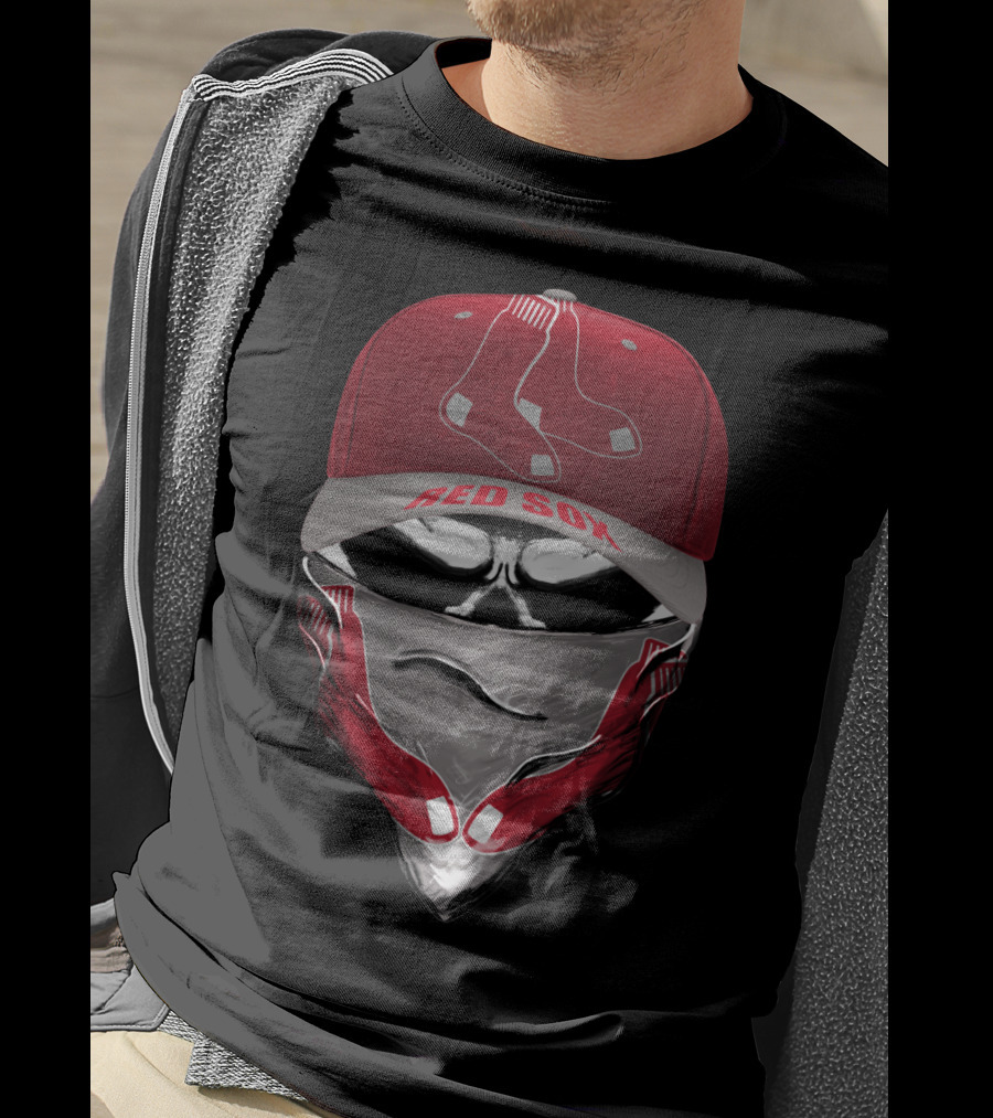 Boston Red Sox Cap And Bandana With Team T-Shirt