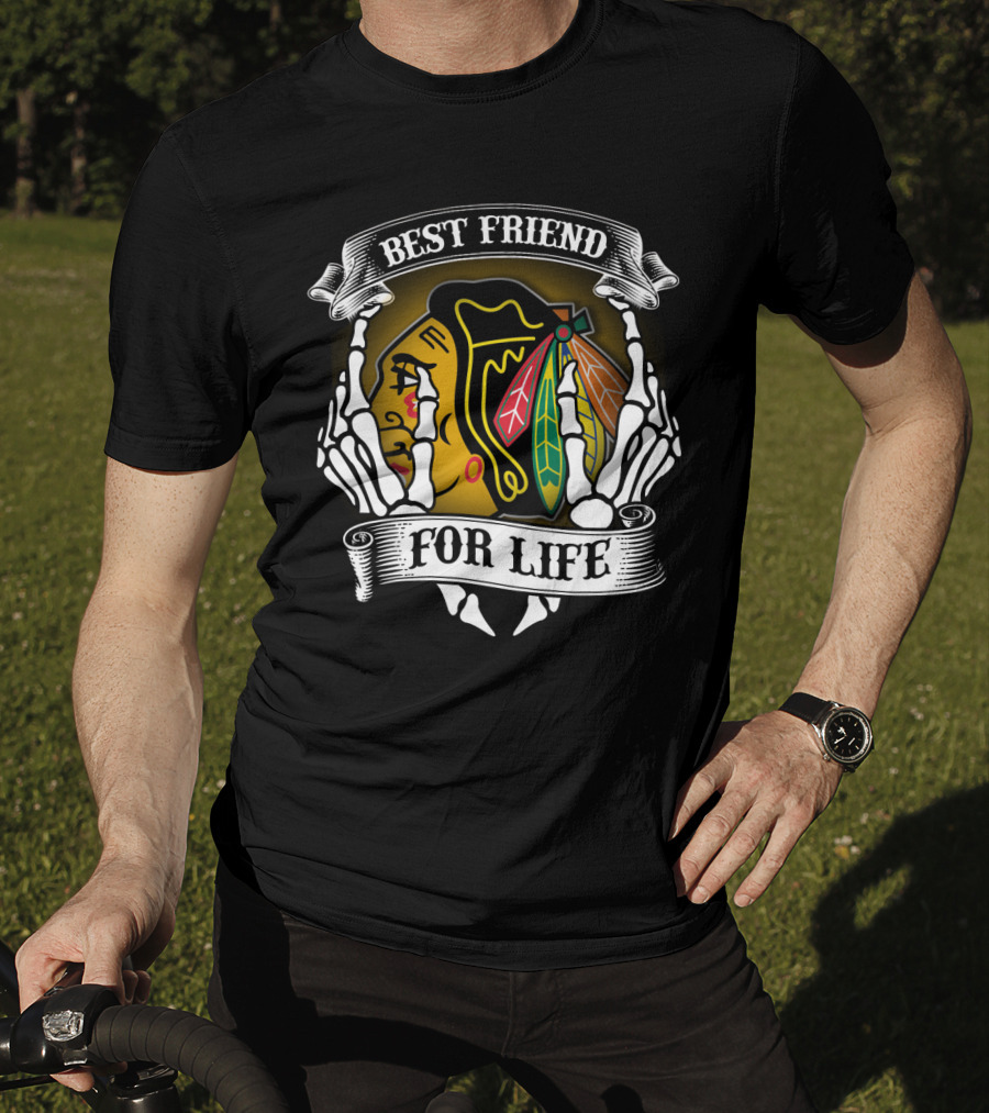 Chicago Blackhawks Best Friend For Life T-Shirt