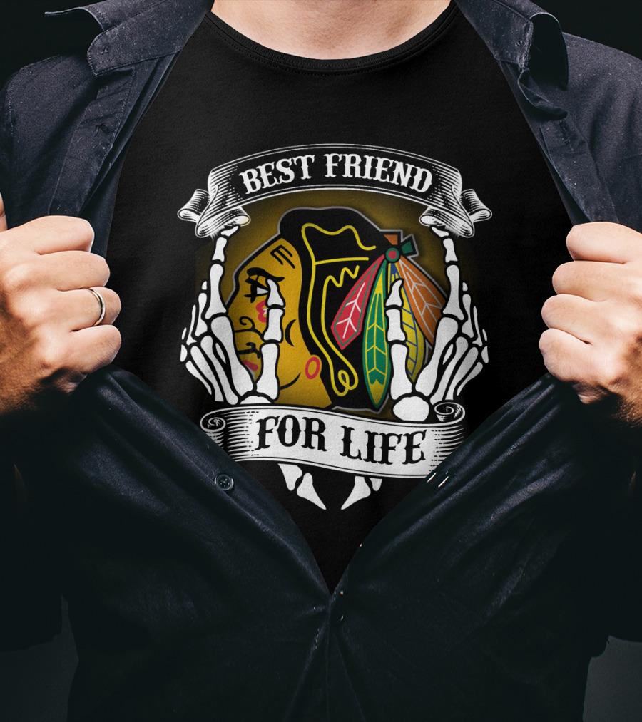Chicago Blackhawks Best Friend For Life T-Shirt