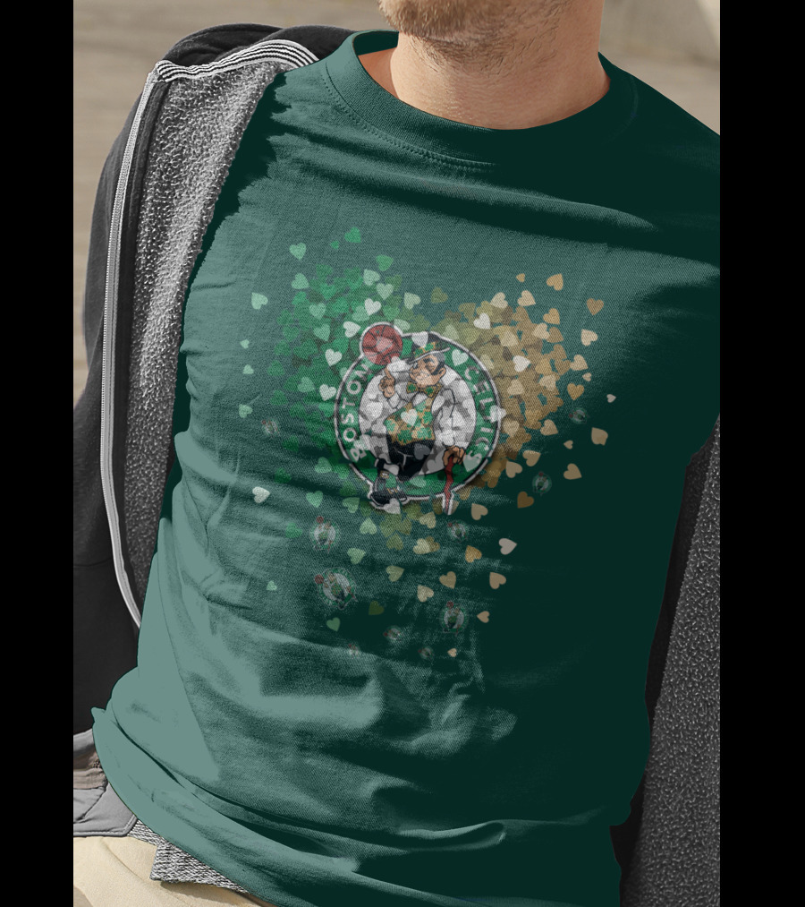 Boston Celtics Heart Logo Burst T-Shirt