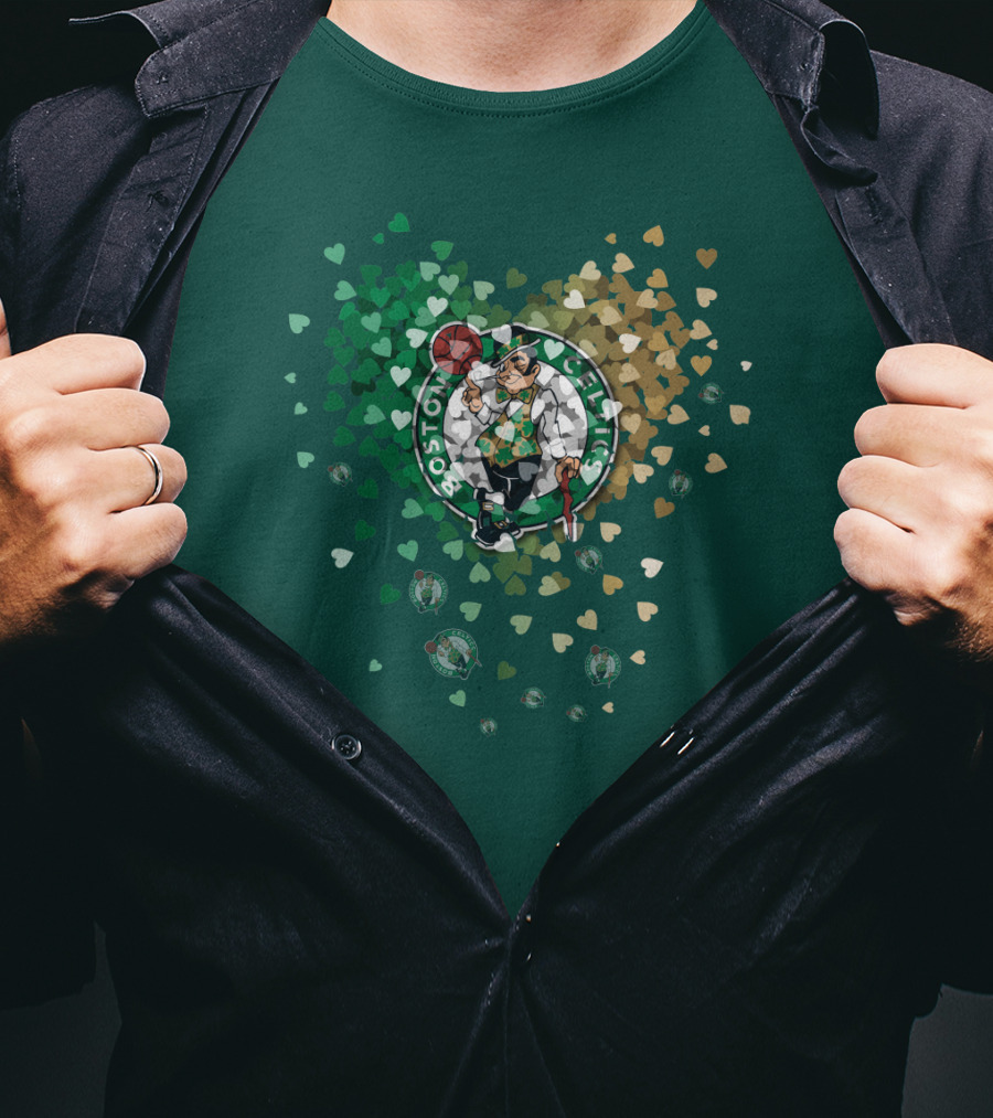 Boston Celtics Heart Logo Burst T-Shirt