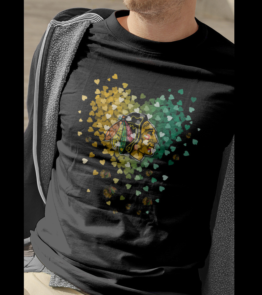 Chicago Blackhawks Hearts T-Shirt