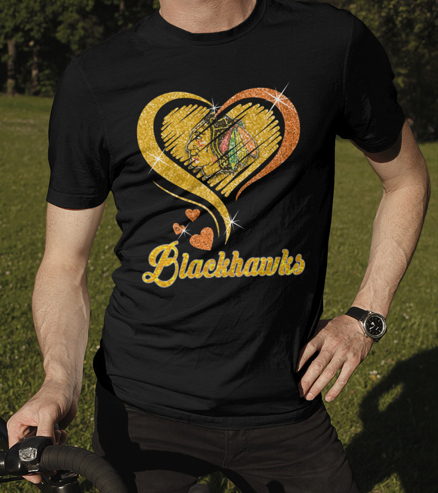 Blackhawks Heart T-Shirt