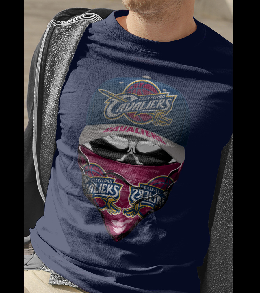 Cleveland Cavaliers Hat And Bandana Combo With Team Logos T-Shirt