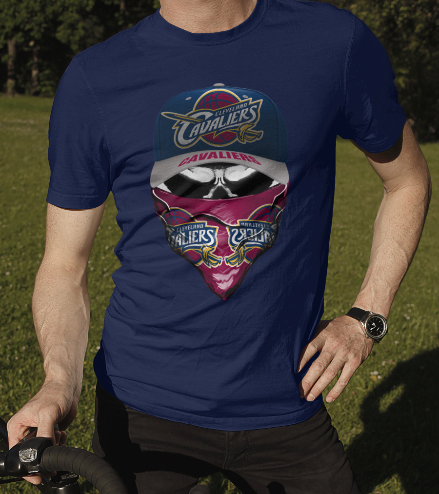 Cleveland Cavaliers Hat And Bandana Combo With Team Logos T-Shirt