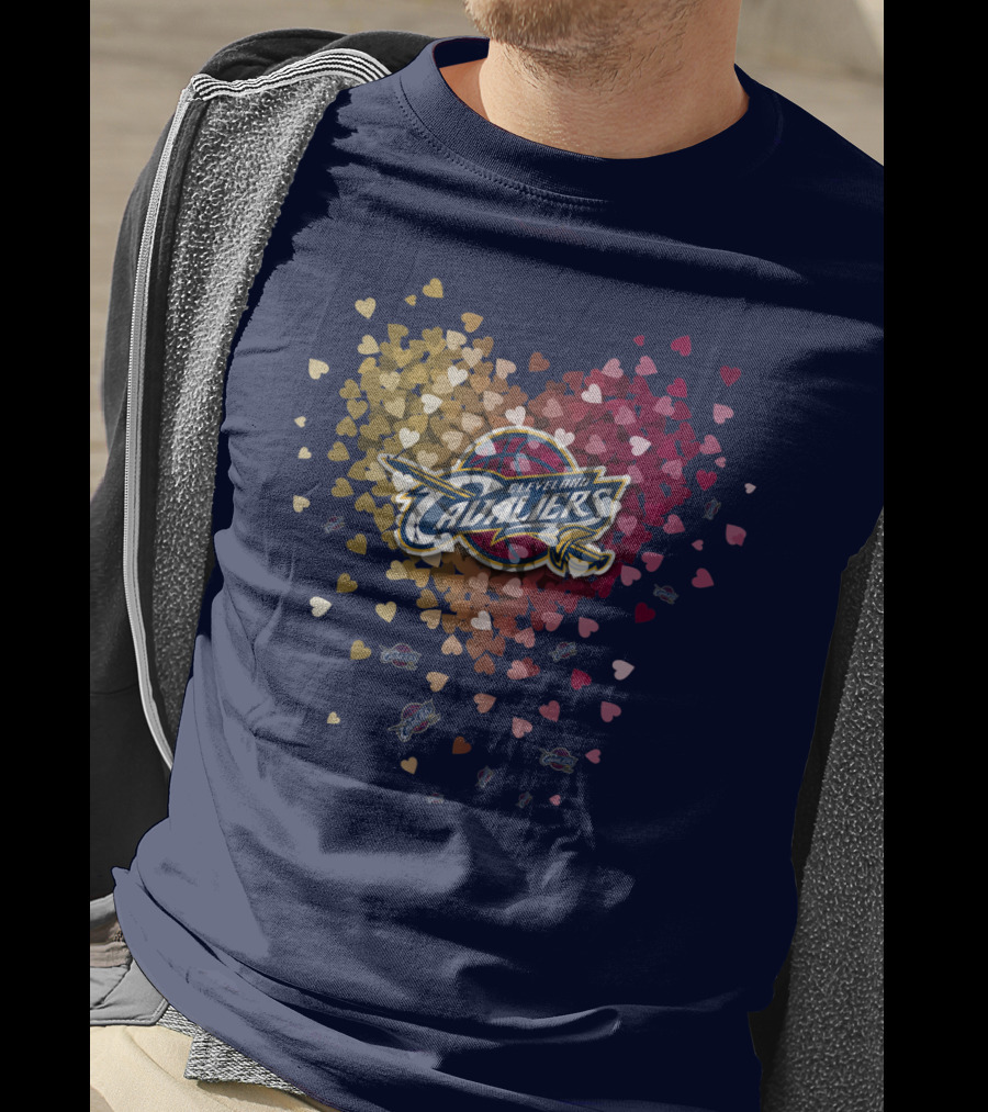 Cleveland Cavaliers Heart T-Shirt