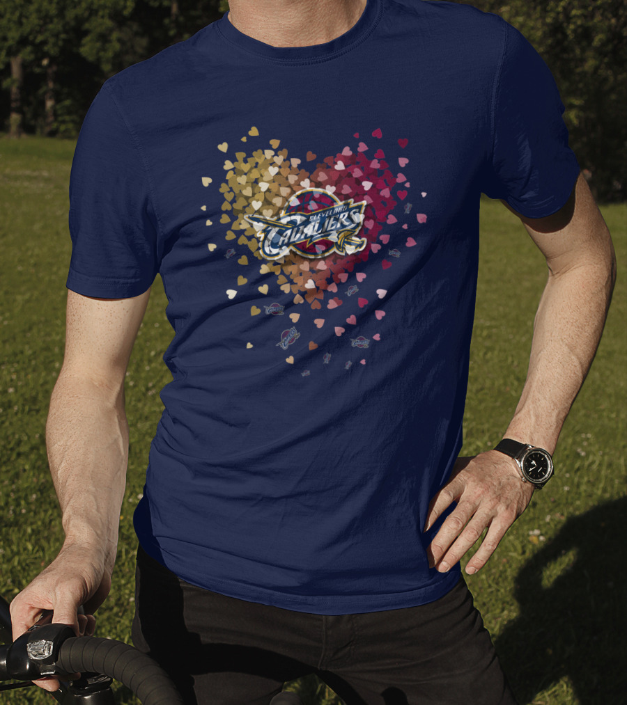 Cleveland Cavaliers Heart T-Shirt