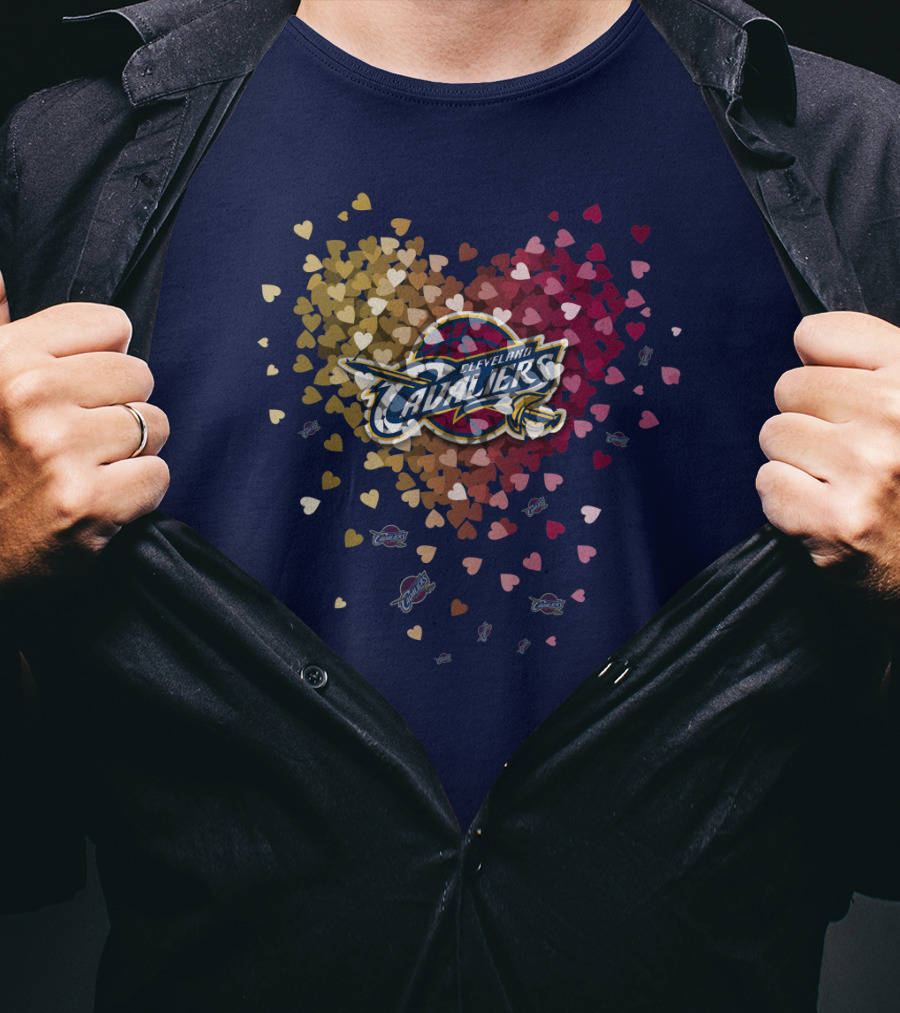 Cleveland Cavaliers Heart T-Shirt