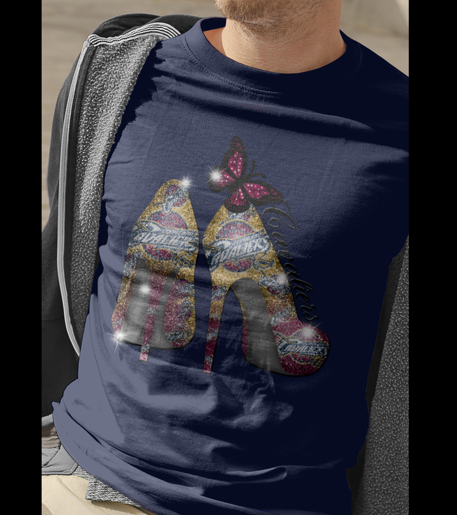 Cleveland Cavaliers Heels With Butterfly T-Shirt