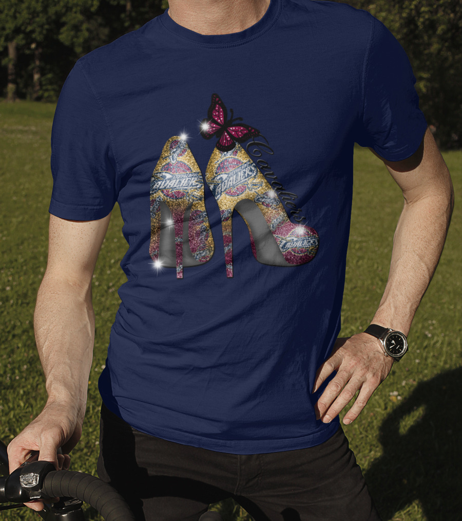 Cleveland Cavaliers Heels With Butterfly T-Shirt