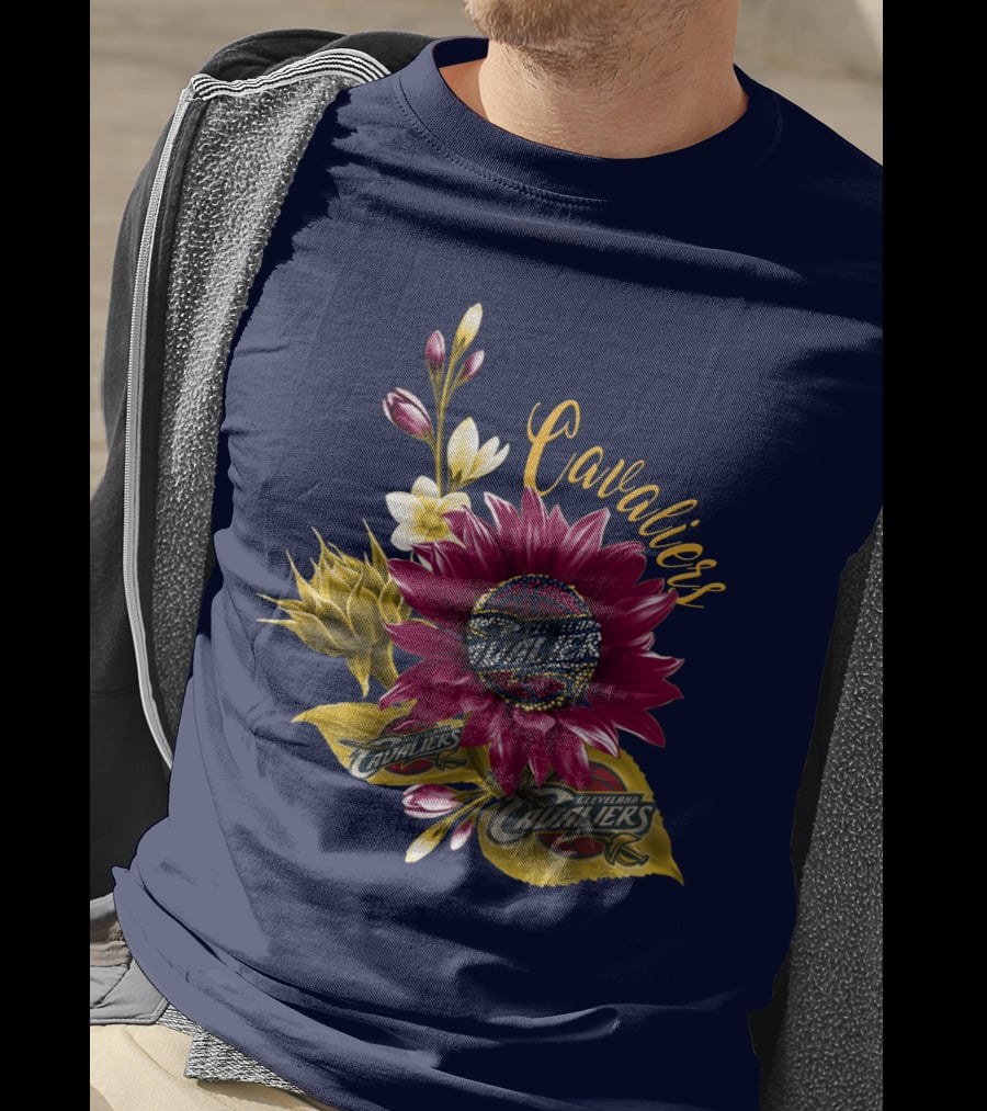 Cleveland Cavaliers Floral Basketball T-Shirt