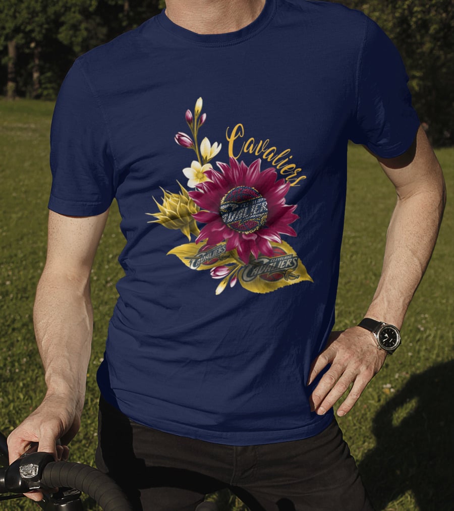 Cleveland Cavaliers Floral Basketball T-Shirt