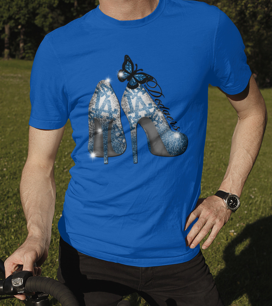 Los Angeles Dodgers La Heels Butterfly T-Shirt