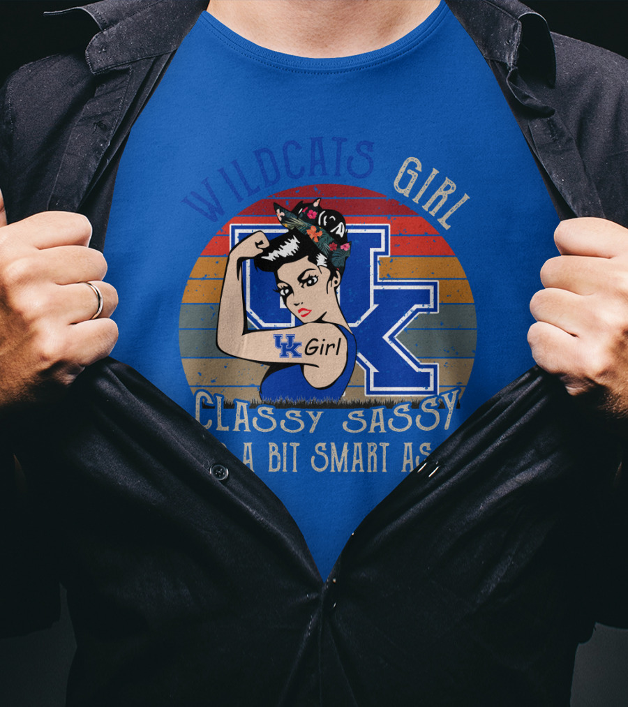 Wildcats Girl Classy Sassy And A Bit Smart Assy Uk Girl T-Shirt