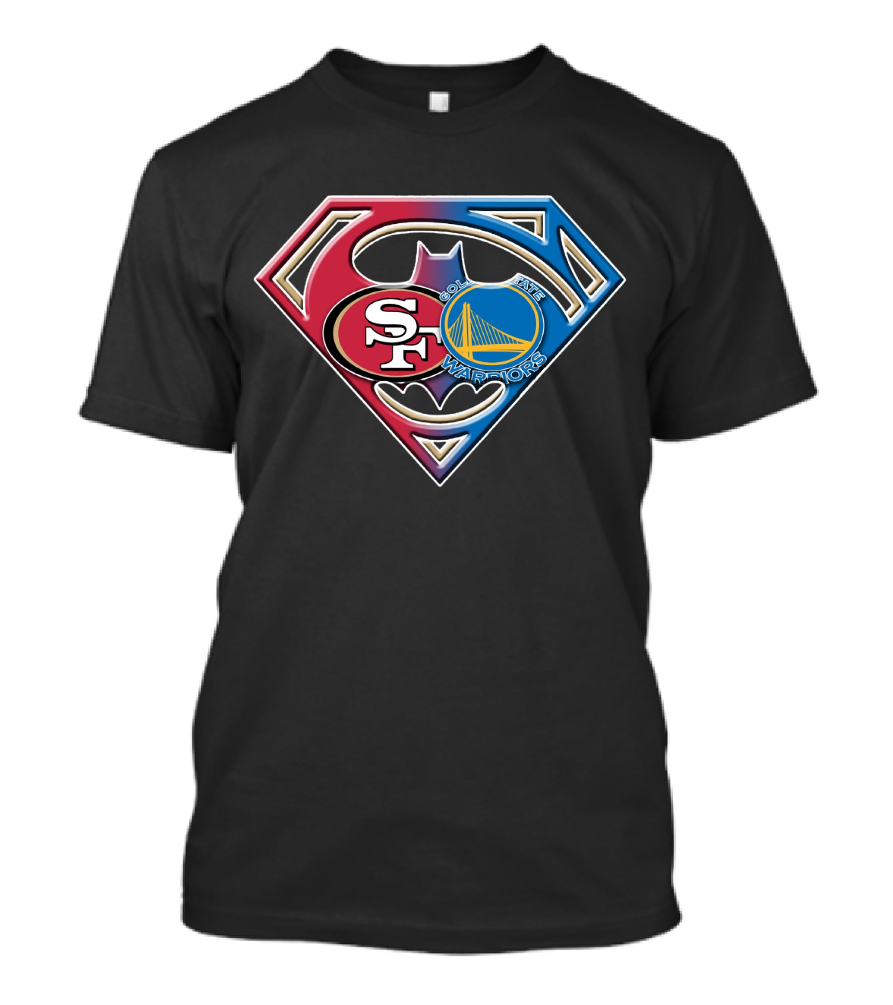 San Francisco 49ers Golden State Warriors Superman Batman T-Shirt