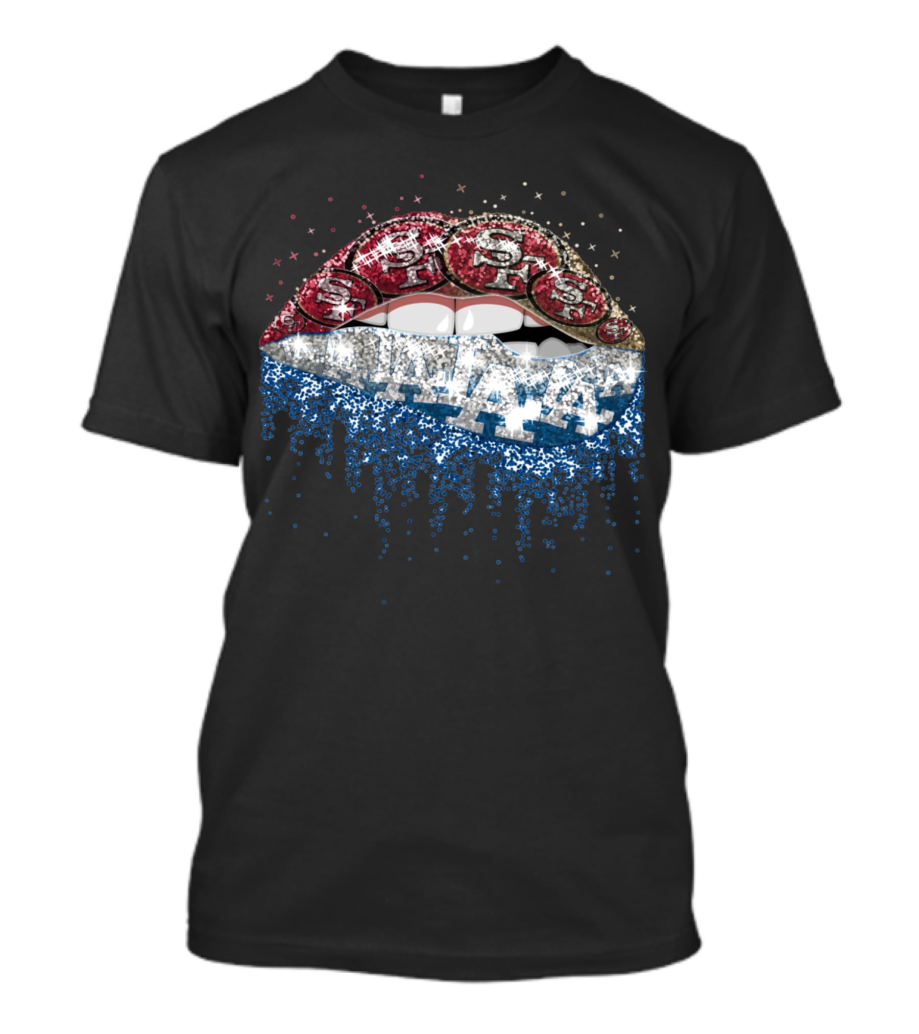 49ers Dodgers Dripping Bling T-Shirt