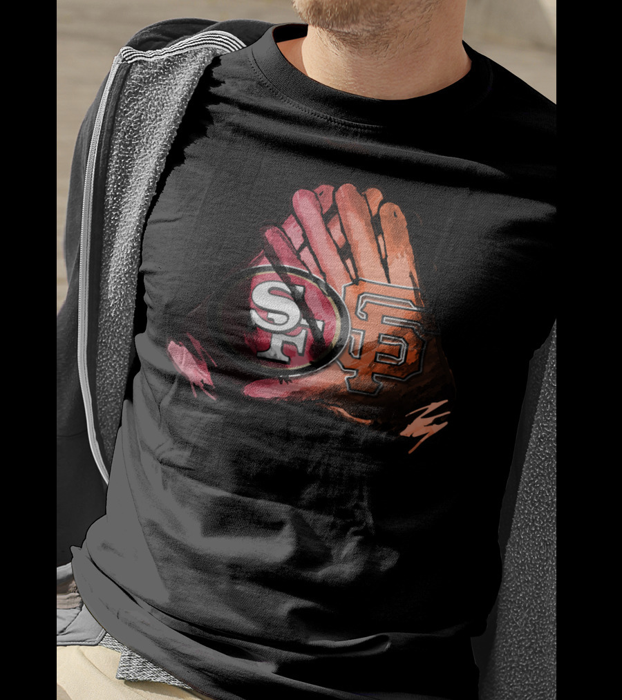 49ers And Giants For Life Football Baseball Fol T-Shirt