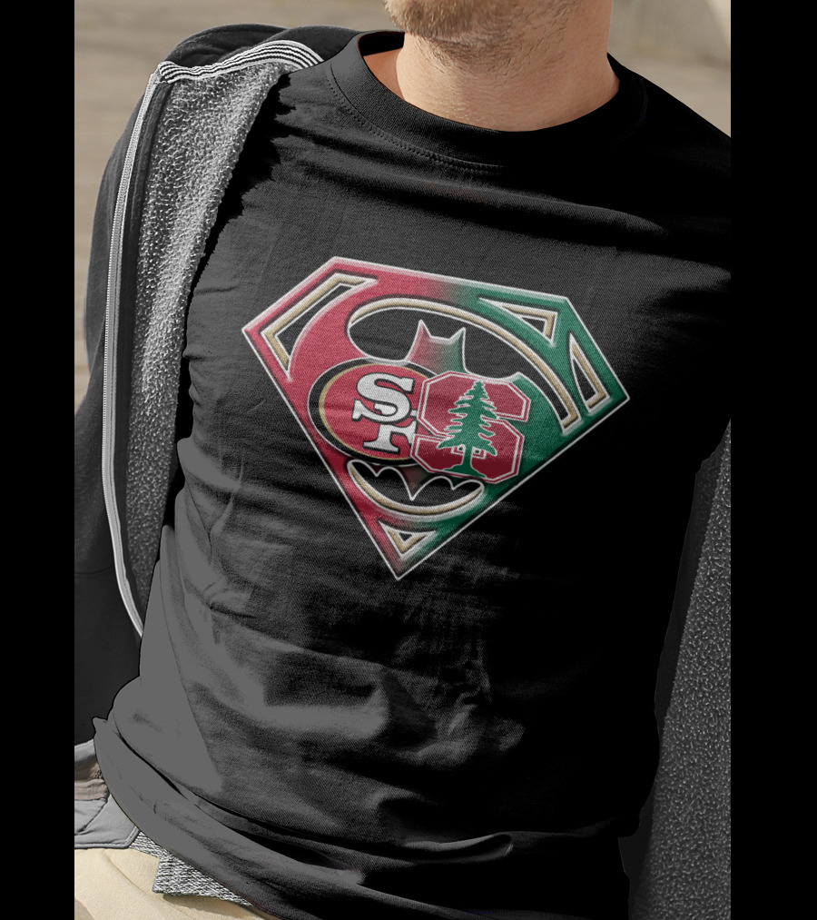 San Francisco 49ers Stanford Tree Logo Superhero Shield T-Shirt