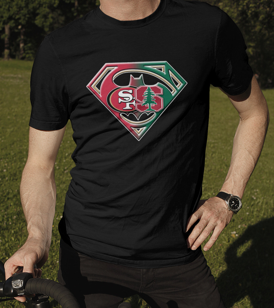 San Francisco 49ers Stanford Tree Logo Superhero Shield T-Shirt