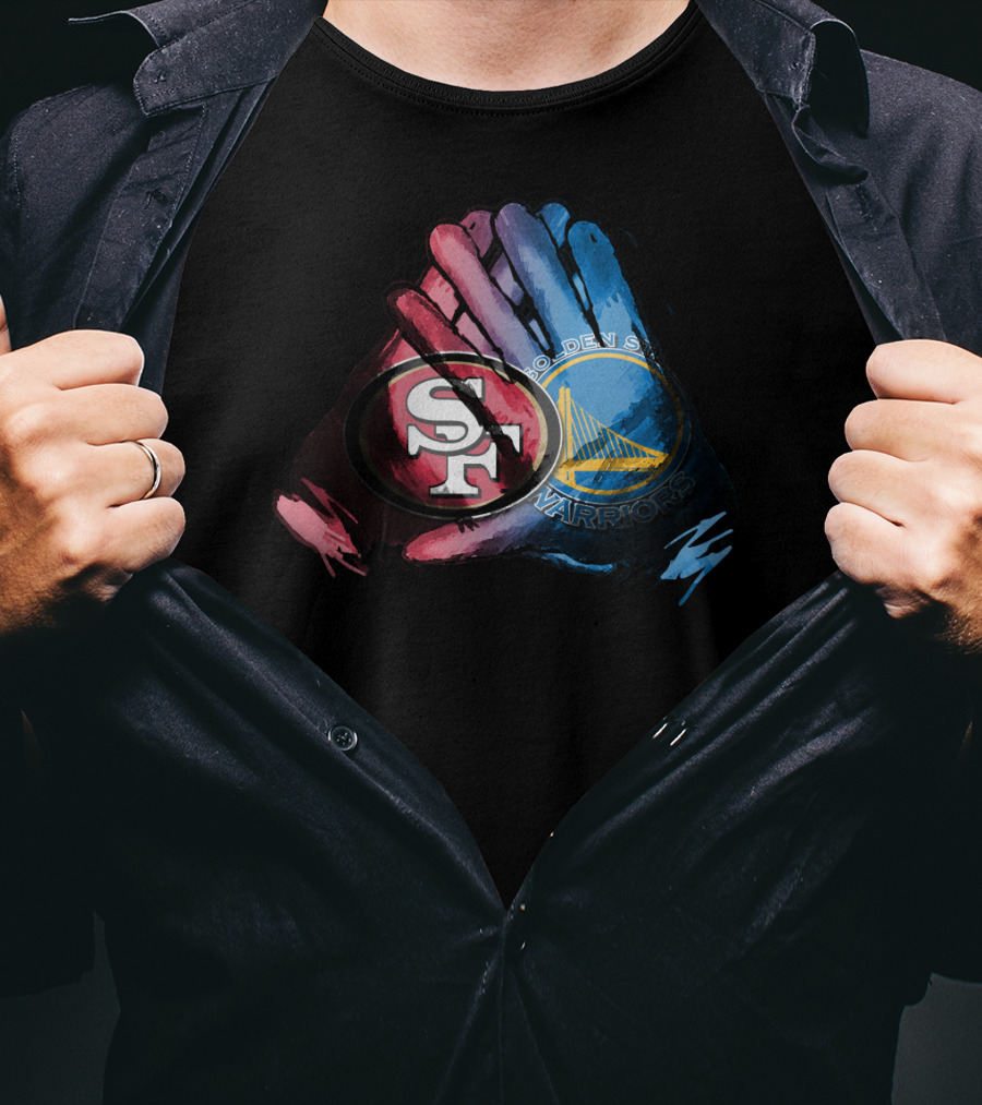 49ers And Warriors For Life Fol T-Shirt