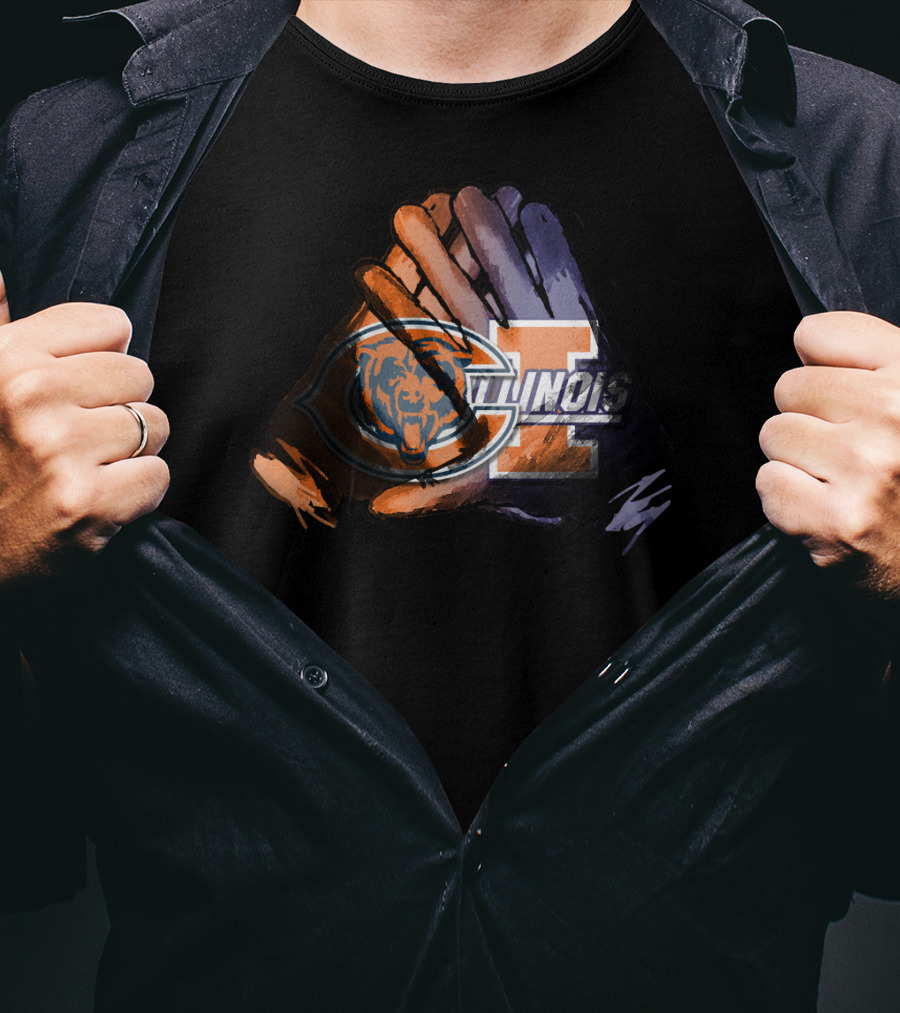 Bears And Fighting Illini For Life T-Shirt