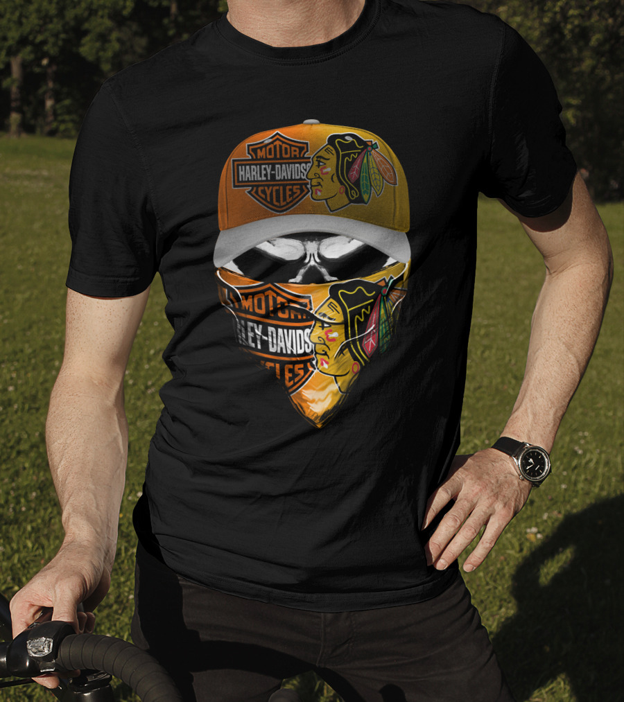 Harley Davidson Chicago Blackhawks T-Shirt