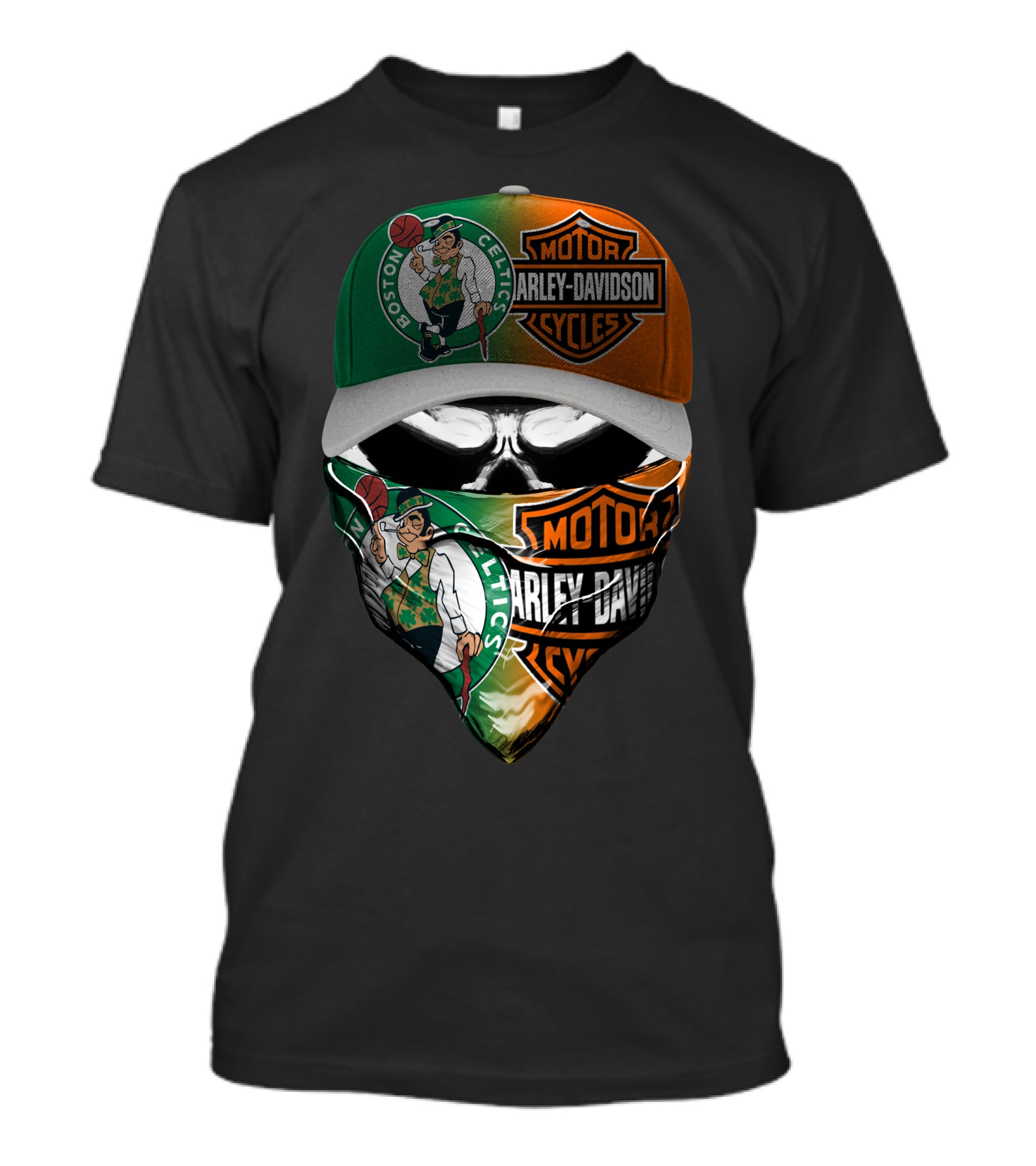 Boston Celtics Harley Davidson Motor Cycles 06Ahl T-Shirt