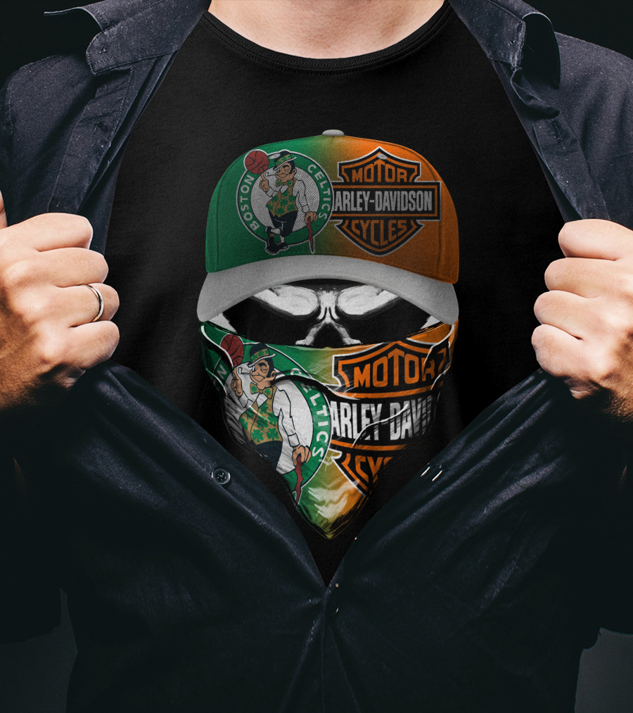 Boston Celtics Harley Davidson Motor Cycles 06Ahl T-Shirt