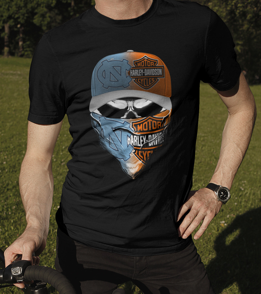 North Carolina Tar Heels Harley Davidson Crossover T-Shirt